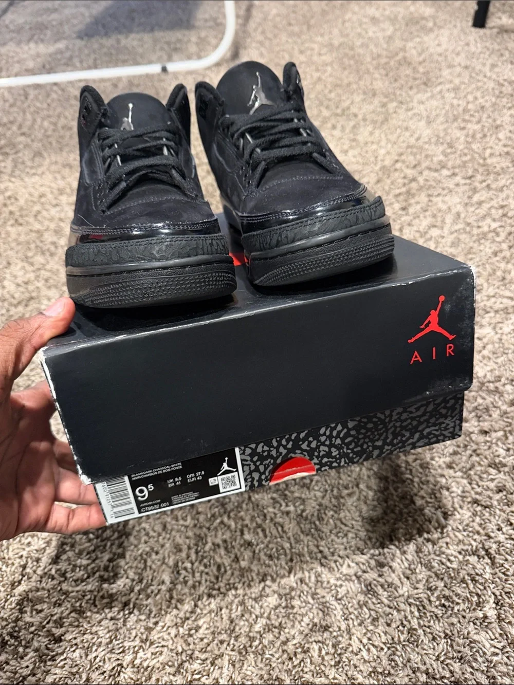Jordan 3 black cat